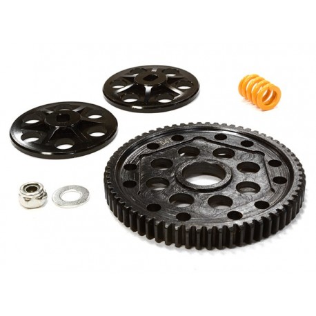 Set  Corona e frizione in acciaio completo di molla e dischi frizione per Axial Yeti , C26144BLACK