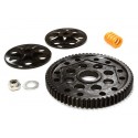 Set  Corona e frizione in acciaio completo di molla e dischi frizione per Axial Yeti , C26144BLACK