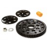 Set  Corona e frizione in acciaio completo di molla e dischi frizione per Axial Yeti , C26144BLACK