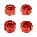 Set Allargatori dado da 12mm passo 7 mm in erga  ,  C25714RED