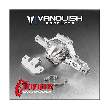 Vanquish PONTE ROCKJOCK SCX10 Anteriore AXLE ASSEMBLY CLEAR ANODIZED , VPS06605