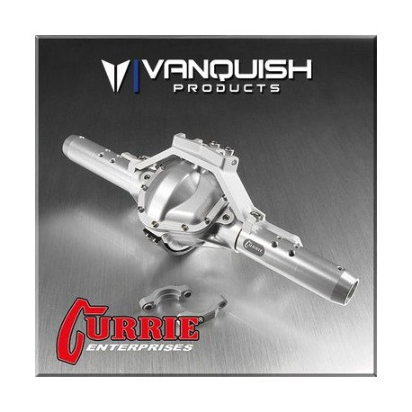 Vanquish PONTE ROCKJOCK SCX10 REAR AXLE ASSEMBLY CLEAR ANODIZED,  VPS06606