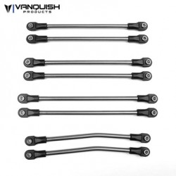 Vanquish CURRIE/SCX TITANIUM 8 PCS LINK KIT 12.3 WB, VPS06731