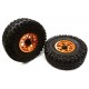 CERCHI ALLUMINIO BEADLOCK CON GOMME  DIAMETRO  113 MM 2 pz C26384ORANGE