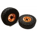 CERCHI ALLUMINIO 1.9  BEADLOCK CON GOMME  DIAMETRO  113 MM 2 pz C26384ORANGE