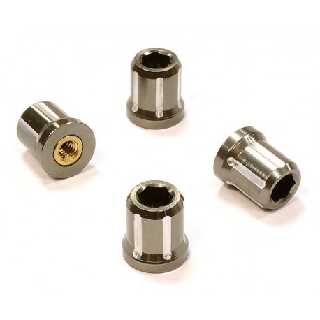 Integy,Realistic Billet Machined M4 Size Wheel Nut for 1/10 Scale