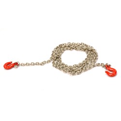 Integy,Realistic 1/10 Scale Metal Drag Chain w/ Tug Hooks for Off-Road Crawler , C25762RED