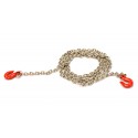 Integy,Realistic 1/10 Scale Metal Drag Chain w/ Tug Hooks for Off-Road Crawler , C25762RED