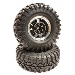 Integy, High Mass 1.9 Size Alloy 5 Spoke Beadlock Wheel (4) for Scale Off-Road Crawler 