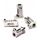 Integy, Billet Machine Alloy Rock Rail Mounts (4) for Axial SCX-10, Dingo & Honcho 